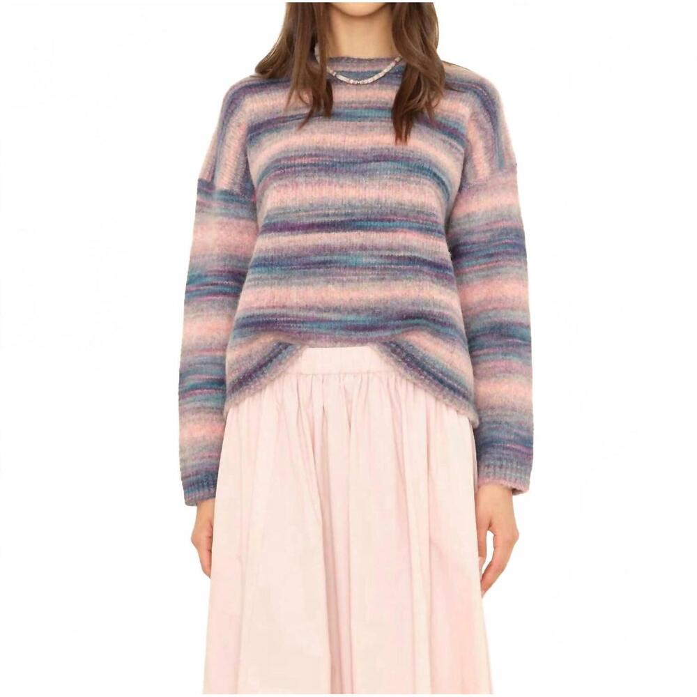 NEW XIRENA anders sweater in pink ombre